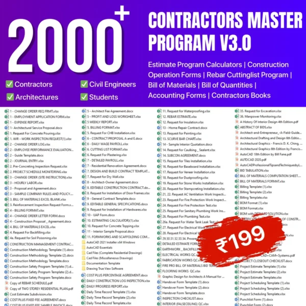 Contractors Master Program v3.0